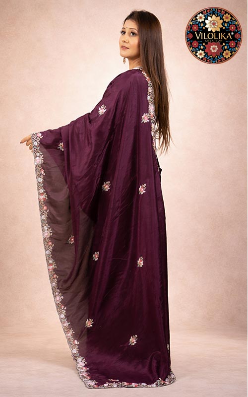 Pure Crepe Satin Saree Manufacturers